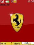 Download mobile theme Shining Ferrari Logo