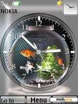 Download mobile theme Aquarium Clock