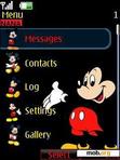 Download mobile theme Sleep Mickey Clock