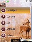 Download mobile theme Deer Clock