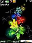 Download mobile theme Abstract Flowers