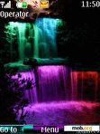 Download mobile theme Colorful Waterfall