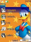 Download mobile theme Donald n Daisy Clock