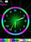 Download mobile theme Colorful Analogue Clock