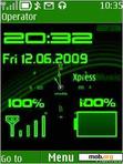 Download mobile theme green xpressmusic