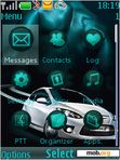 Download mobile theme car blue