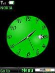 Download mobile theme Green Clock