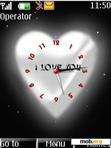 Скачать тему love clock