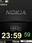 Download mobile theme Nokia clock,animation