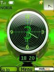 Download mobile theme Green Clock