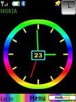 Download mobile theme Rainbow Clock