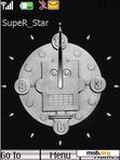 Download mobile theme Robot clock