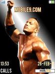 Download mobile theme THE ROCK (WWE)