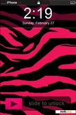 Download mobile theme zebra pink
