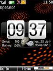 Download mobile theme animated abstract clock