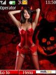 Download mobile theme Red Devil Woman Halloween