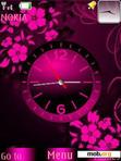 Download mobile theme Analog Clock With Icons