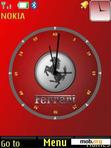 Скачать тему Ferrari Clock With Icons