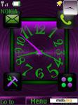 Скачать тему Awesome Clock With Icons