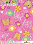 Download mobile theme flowery pink cartoon