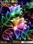 Download mobile theme neon flower