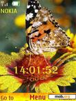 Download mobile theme Butterfly Clock