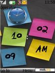 Download mobile theme Paper clock