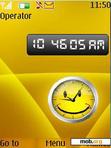 Download mobile theme Happy clock