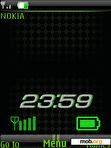 Download mobile theme Clock, indicators, animation