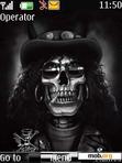 Download mobile theme Metal Smoking Scull By ACAPELLA