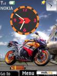 Download mobile theme Bike Clock With Battery