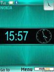 Download mobile theme Dual Clock With Cool Icons