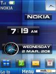 Download mobile theme New Style Clock With Cool Icons