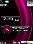 Download mobile theme New Style Clock With Cool Icons