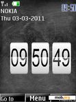 Download mobile theme Black Flip Clock