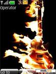 Download mobile theme Fire Guitar