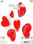 Download mobile theme Five Hearts