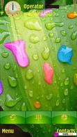 Download mobile theme colored droplets