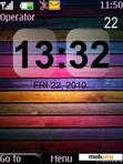 Download mobile theme HTC Clock