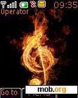 Download mobile theme fire music