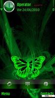 Скачать тему green butterfly