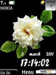 Download mobile theme Flower Clock With Icons