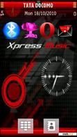 Download mobile theme red hot clock