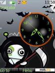 Download mobile theme Halloween Clock