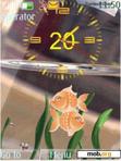 Download mobile theme aquarium clock