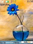 Download mobile theme Blue Flower