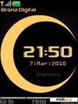 Скачать тему Bronz Digital clock