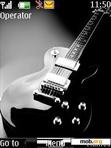 Download mobile theme Black Guitar By ACAPELLA