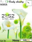 Download mobile theme green nature clock