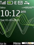 Download mobile theme Sound Waves Green